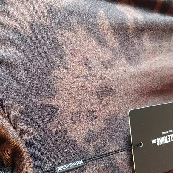 🇨🇦 NWT BRONZE TIE DYE VELVET DRESS - Picture 3 of 9